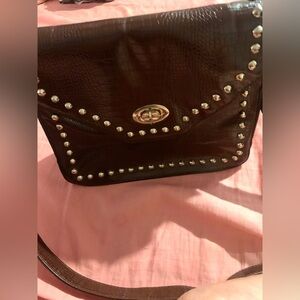 Charming Charlie’s Vegan Leather and Gold studded Purse